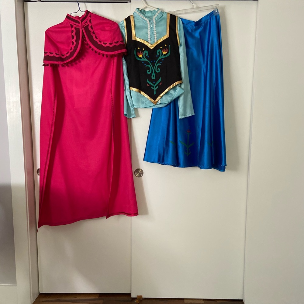 Ana Frozen costume with wig